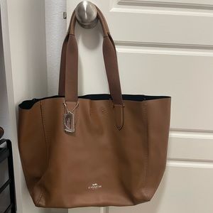 Coach tan tote bag